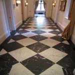 Traditional Checkerboard Marble Floor